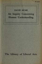 Cover of: An inquiry concerning the principles of morals by David Hume