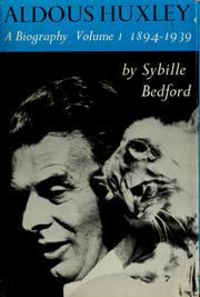 Cover of: Aldous Huxley by Sybille Bedford