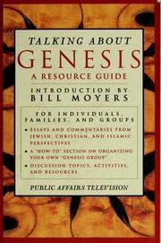 Cover of: Talking about Genesis: a resource guide