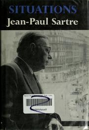 Cover of: Situations. by Jean-Paul Sartre