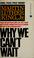 Cover of: Why we can't wait