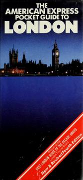 Cover of: The American Express pocket guide to London