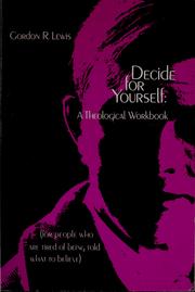 Cover of: Decide for yourself