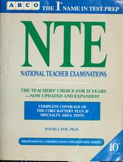 Cover of: NTE, National teacher examinations by David J. Fox
