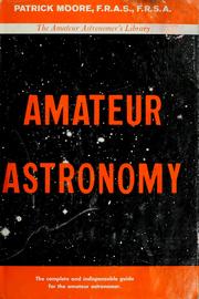 Cover of: Amateur astronomy.
