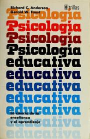 Cover of: Psicología educativa by Anderson, Richard C.