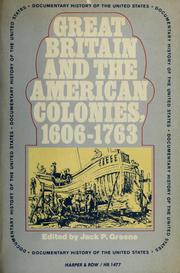 Cover of: Great Britain and the American colonies, 1606-1763. by Jack P. Greene