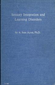 Cover of: Sensory integration and learning disorders