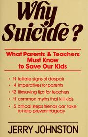 Cover of: Why suicide?