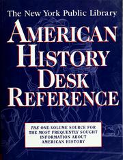 Cover of: The New York Public Library American history desk reference.
