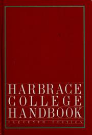 Cover of: Harbrace college handbook by John Cunyus Hodges