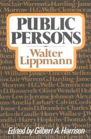 Cover of: Public persons