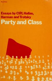 Cover of: Party and class by Tony Cliff