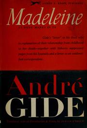 Cover of: Madeleine. by André Gide