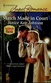 Cover of: Match made in court