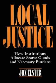 Local Justice by Jon Elster