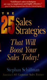 Cover of: The 25 sales strategies: that will boost your sales today!