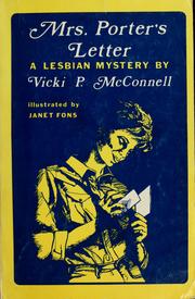 Cover of: Mrs. Porter's letter by Vicki P. McConnell