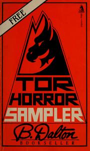 Cover of: Tor horror sampler