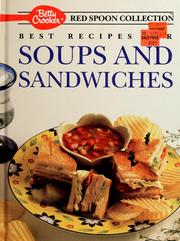 Cover of: Best recipes for soups and sandwiches. by 