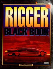 Cover of: Rigger black book