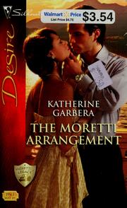 Cover of: The Moretti arrangement