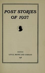 Cover of: Post stories of 1937
