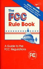 Cover of: The FCC rule book by Richard K. Palm