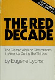 Cover of: The red decade by Eugene Lyons
