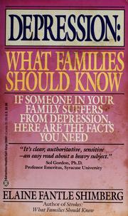 Cover of: Depression: what families should know