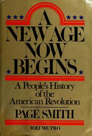 Cover of: A new age now begins by Page Smith