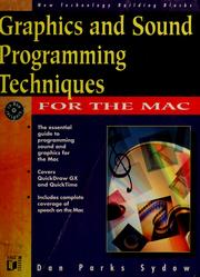 Cover of: Graphics and sound programming for the Mac by Dan Parks Sydow