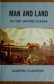 Cover of: Man and land in the United States. by Marion Clawson