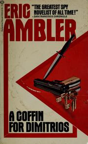Cover of: A Coffin for Dimitrios by Eric Ambler
