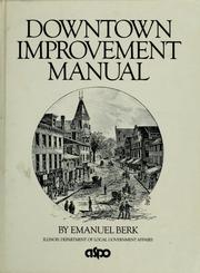 Cover of: Downtown improvement manual by Emanuel Berk