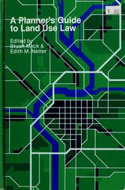 Cover of: A Planner's guide to land use law by edited by Stuart Meck & Edith M. Netter.