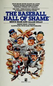 Cover of: The baseball hall of shame by Bruce M. Nash