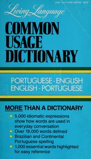 Cover of: Common usage dictionary