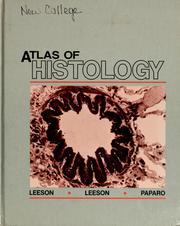 Cover of: Atlas of histology by C. Roland Leeson