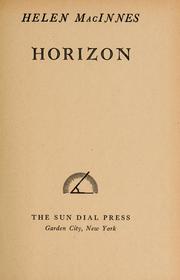 Cover of: Horizon.
