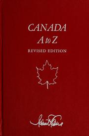Cover of: Canada A to Z by Robert S. Kane