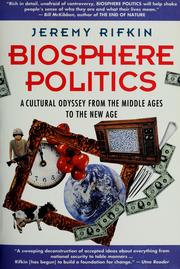 Cover of: Biosphere Politics by Jeremy Rifkin