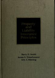 Property and liability insurance principles by Barry D. Smith