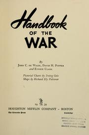 Cover of: Handbook of the war by John C. De Wilde