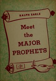 Cover of: Meet the major prophets