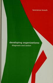 Cover of: Developing organizations by Paul R. Lawrence