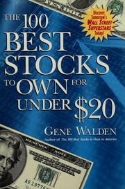 Cover of: The 100 Best Stocks to Own for Under $20