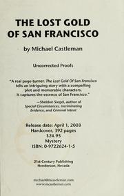 Cover of: The lost gold of San Francisco