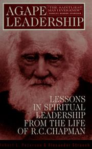 Cover of: Agape leadership by Peterson, Robert L.