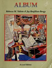 Album by Rebecca M. Valette, Joy Renjilian-Burgy